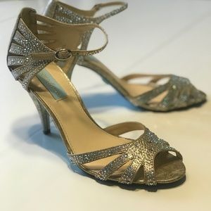 Blue by Betsy Johnson rhinestone heels